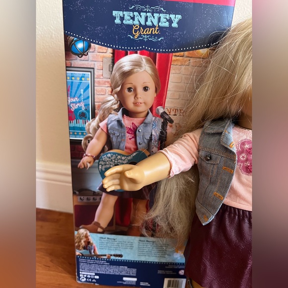 American Girl Doll with Blonde Hair and Pink Top - Picture 8 of 9